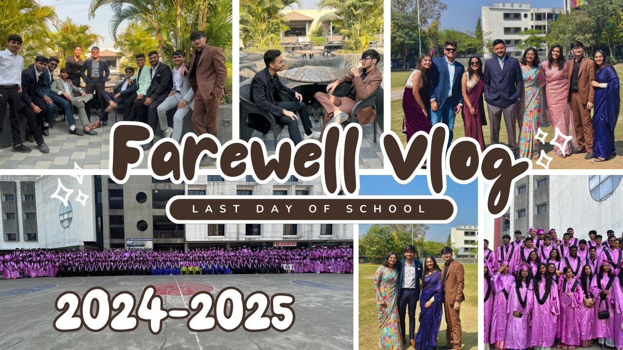 Farewell Vlog Class 12th | 12 Years in 12 Minutes | Last Day Being ...