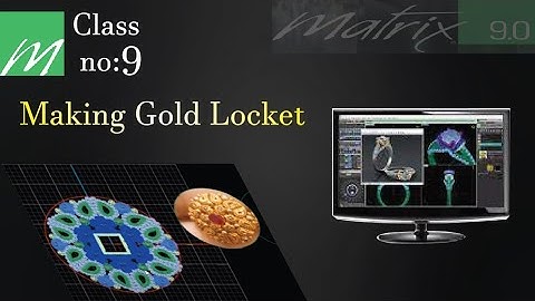 RP jewellery design class no 9th|Matrix 9.0| Mala set | solid| jewelry course|making Gold locket