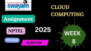 NPTEL Cloud Computing week 8 assignment #nptel #swayam #cloudcomputing #clouds #assignment #data #ai