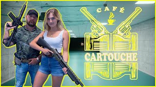 CAFÉ CARTOUCHE #1 - THAÏS D'ESCUFON DÉCOUVRE LE CALIBRE 12 (et elle adore!!)