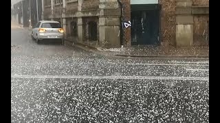 Hailstones the size of golfballs pummel Sydney