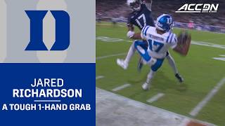 Duke's Jared Richardson With A Tough 1-Hand Grab