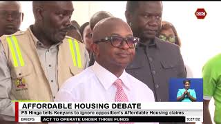 PS Hinga asks Kenyans to register and take up the affordable housing units