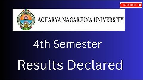 4TH Semester B.Ed Result Declared #acharyanagarjunauniversity