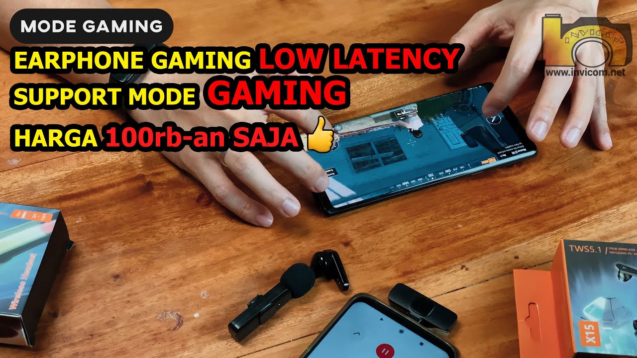 Review Headset Wireless Bluetooth TWS X15 Earphone Gaming Mode harga