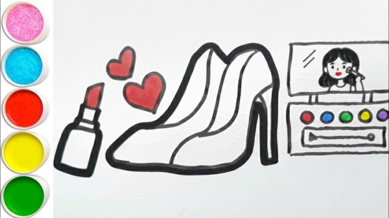 How To Draw A Beautiful Makeup Set | Easy Drawing For Kids & Beginners📝|Step By Step Drawing 