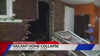 Vacant north St. Louis home collapses into neighboring home