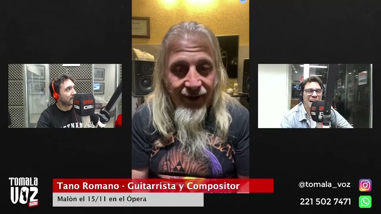 Tano Romano - Tomala Voz Radio 221, La Plata - Noviembre 2025 