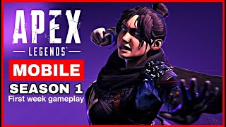 APEX MOBILE | Sky Night Chill | Season 1  My first week gameplay