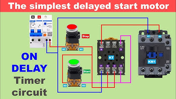 How to make time delay circuit | Time Delay Relay Circuit | Wiring Diagram @Electricalgenius