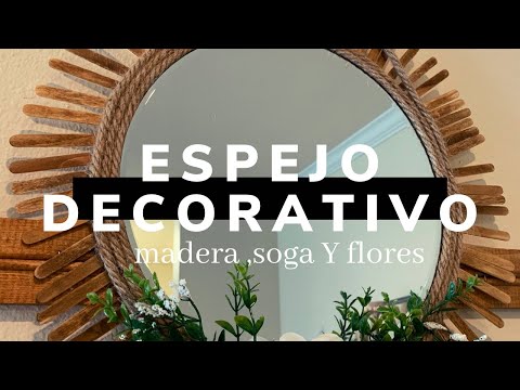 Como decorar un espejo viejo