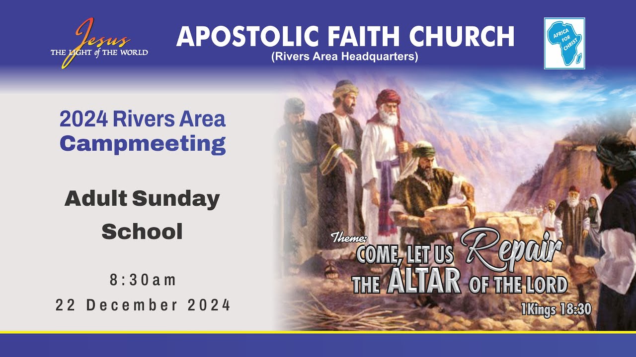 2024 Camp Meeting Sunday Service 22-12-2024 Apostolic Faith PH - YouTube