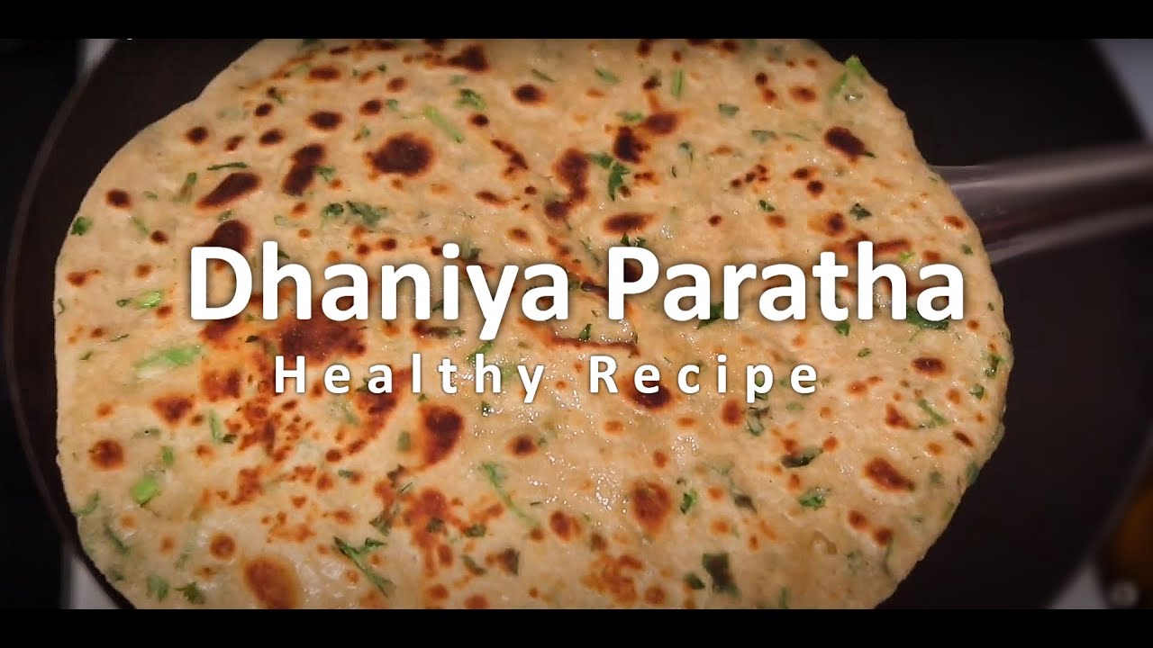 Green coriander paratha