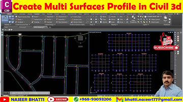 Create Multi Surface Profiles in Civil 3d | Creating multiple profile in Civil 3D | Multiple Profile