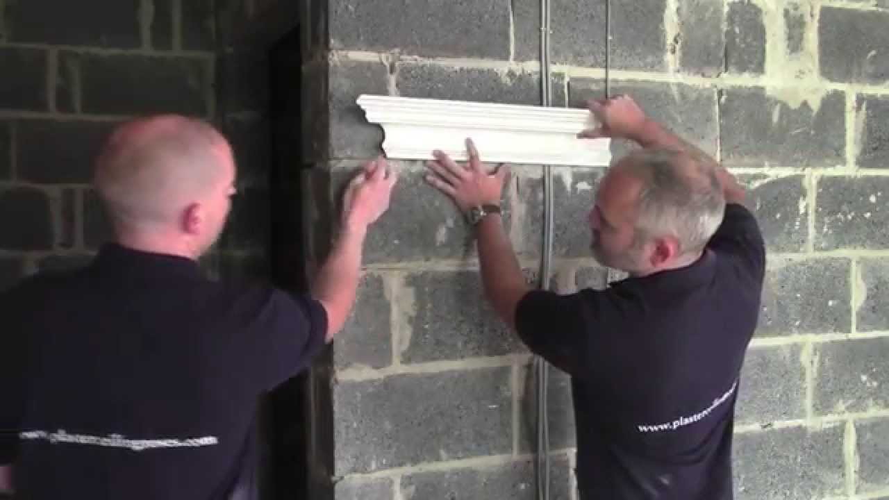 Plaster Coving Installation How To Cut A Stop End Youtube