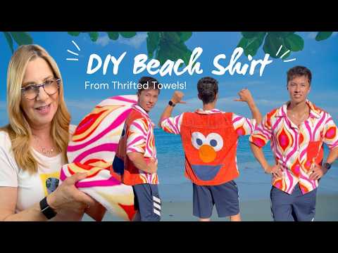 Make a Beach Shirt from Old Towels!
