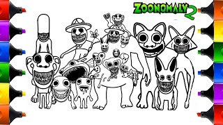 ZOONOMALY 2 New Coloring Pages / How to Color All New Bosses / NCS MUSIC screenshot 5