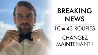 Taux de change Euros / Roupies : Île Maurice | Quel est le taux de change de l'euro en roupies