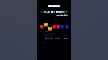 🔁 Visualize Bubble Sort in Action! | Sorting Algorithm Explained Visually 🧠💻 #shorts #shortvideo #ai