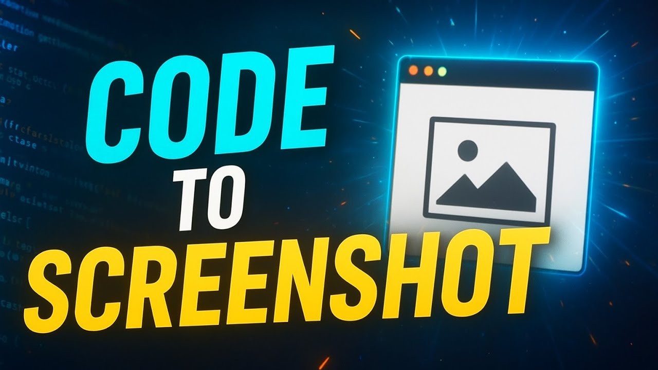 Code To Screenshot Using HTML CSS JS | Sawwqib Codes - YouTube
