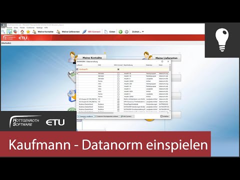 Kaufmann - Datanorm einspielen