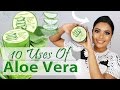 TOP 10 USES ALOE VERA GEL FOR SKIN & HAIR - BEAUTY BENEFITS OF ALOE - AVG HACKS