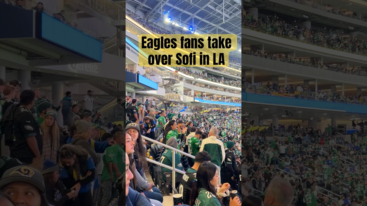 Eagles Fans take over Sofi Stadium on 