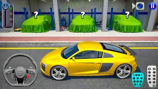 Secret Supercar Reveal! 😱 Yellow Audi R8 | 3D Driving Class Gameplay 2026 | Car Driving Games 