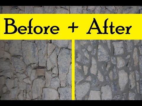 How To Re-point a Stone Wall