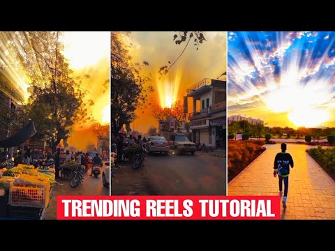 Shining Sun effect Reels Video editing🔥😱 || Sky light Effect || Sunlight Effect tutorial🔥😱 #vnapp