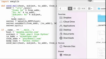 Python 101: Episode #17 - The email and smtp modules