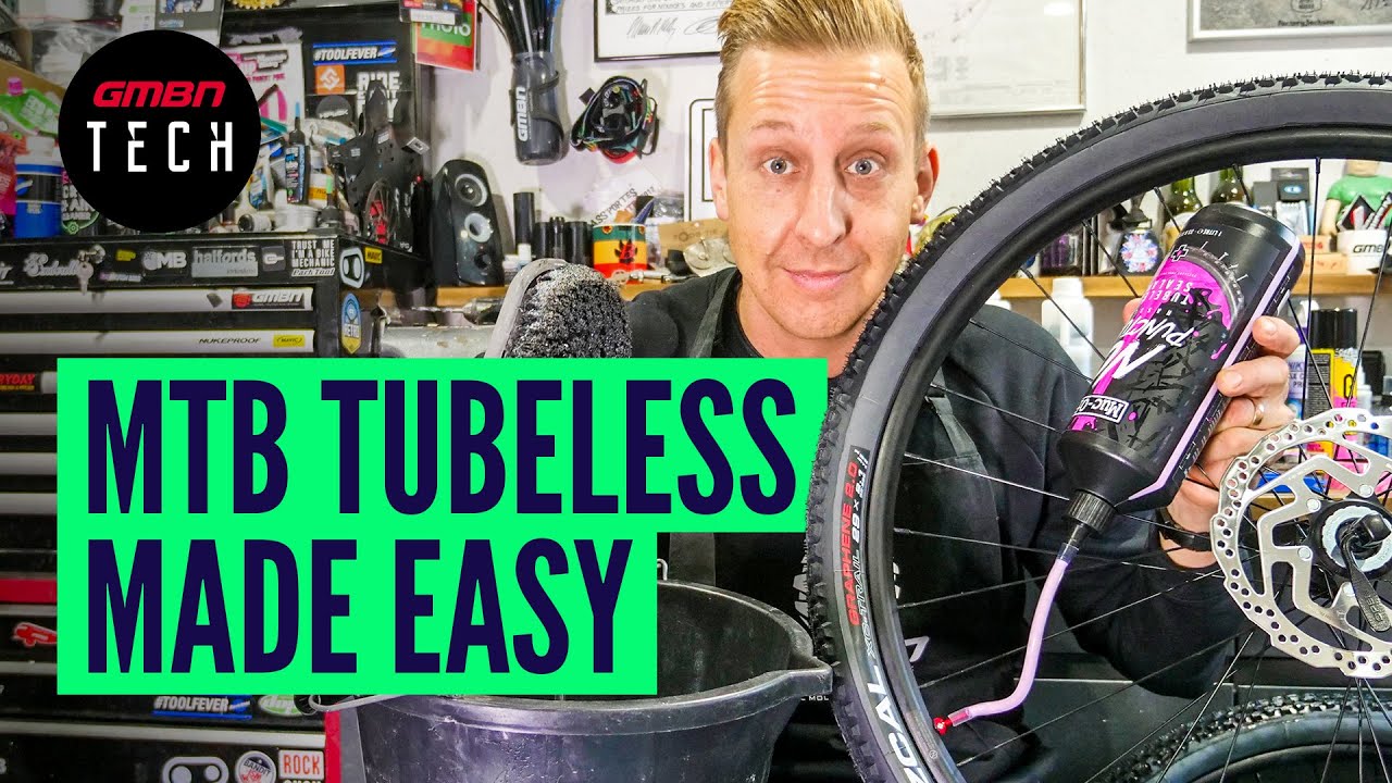 samenkomen Amerika tint How To Convert Your MTB Wheels To Tubeless | Mountain Bike Tubeless Setup -  YouTube