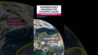 Saharan dust crossing the Atlantic Ocean