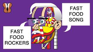 Fast Food Rockers - Fast Food Song (CC lyrics)