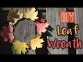 How To Make A Watercolor Leaf Wreath 🍁🍂