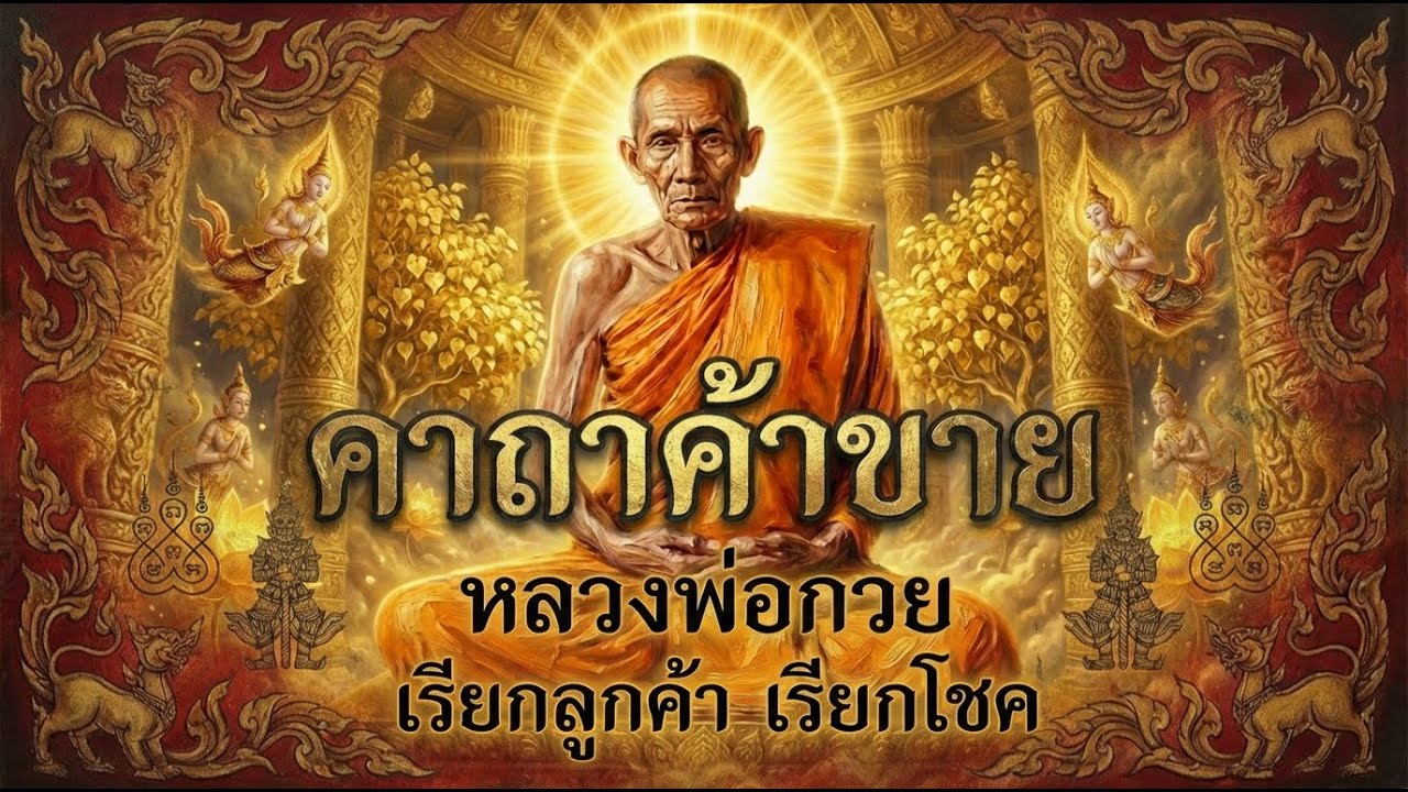 เปิดฟังทุกวัน! คาถาค้าขาย หลวงพ่อกวย เรียกลูกค้าเข้าร้าน เรียกโชคลาภ เมตตามหานิยม