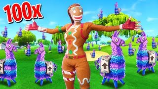 Can You FIND ALL 100 LLAMA'S In Fortnite Battle Royale?