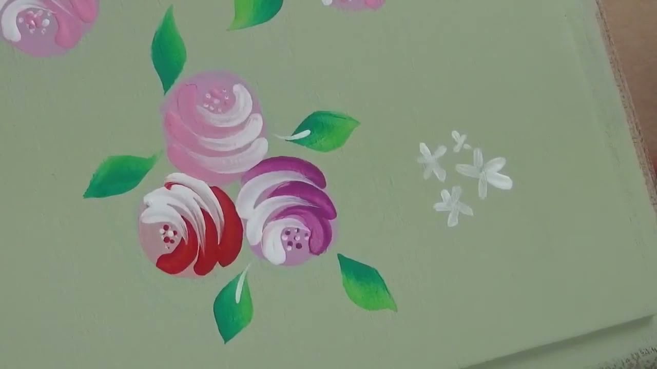 トールペイント バラの描き方 2 Youtube