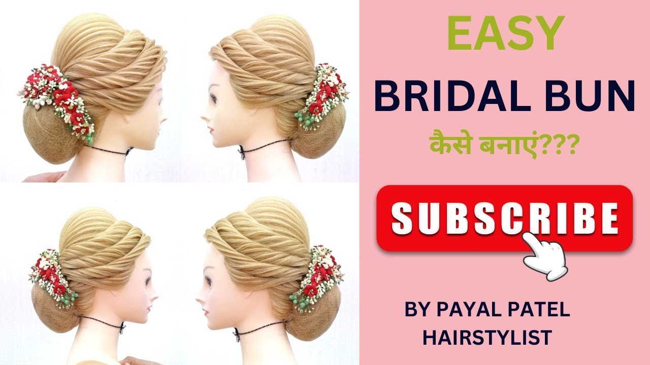 EASY BRIDAL HAIRSTYLE BY PAYAL PATEL HAIRSTYLIST YouTube