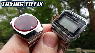 Job Lot Of 1970S & 1980S Digital Watches - Can I Fix Them?
