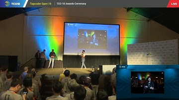 TCO18 Live Broadcast Awards Ceremony