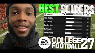 BEST CFB 27 COACH MODE SLIDERS FOR REALISTIC GAMEPLAY