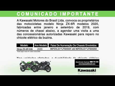 Aviso de Recall Kawasaki