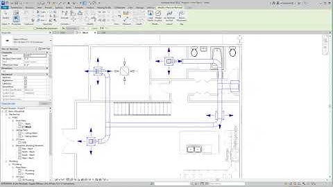 Revit MEP 2 level house how to add a HVAC System