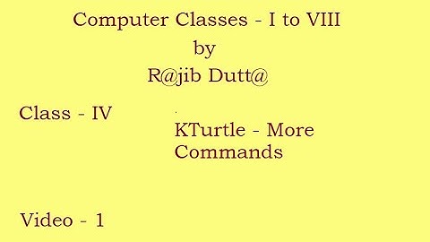 KTurtle - More Commands V1