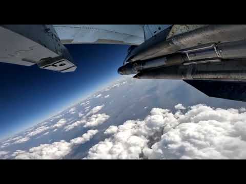 Russian Su 35 Fighter Jet Shoots Down Ukranian MiG-29 Aircraft