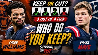 Keep Caleb Williams or Drake Maye 👀 | Fantasy Football Debate