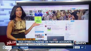 Hackers post Nazi symbols on Twitter accounts