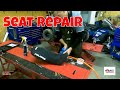 ATV Seat Repair. This video will help you Repair and or replace your seat cover on an ATV, MCY &amp; SMB