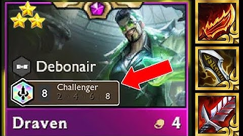 3 STAR VIP DRAVEN ⭐⭐⭐ Carry  | 8 CHALLENGES | TFT Set 6.5